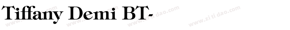 Tiffany Demi BT字体转换